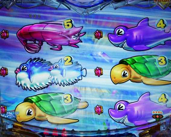 大海物語5　変動開始時図柄アクション予告