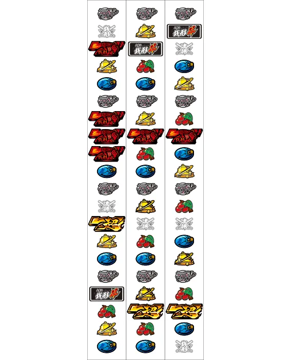 銭形4のリール配列