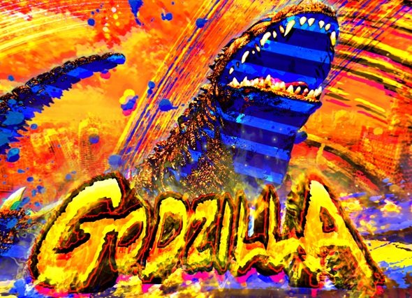 デカスタeGODZILLA7 超震撼ver. リーチ演出 ドラムモード/図柄モード中のリーチ演出