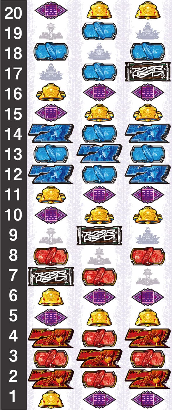 Lアクダマドライブ リール配列