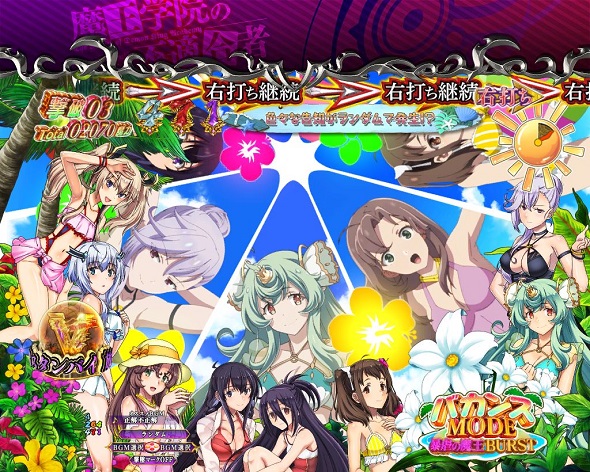 PA魔王学院の不適合者 魔王再臨 99Ver 魔王BURST中の演出 モード概要