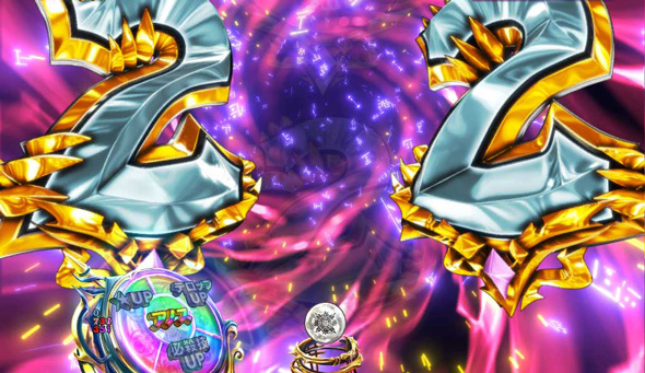 PA魔王学院の不適合者 魔王再臨 99Ver 魔王学院RUSH中の演出 魔王軍(ガイズ)バトルMODE中の予告演出