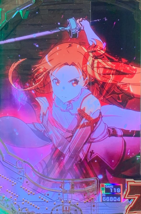 e ソードアート・オンライン 閃光の軌跡 予告演出 リーチ後予告