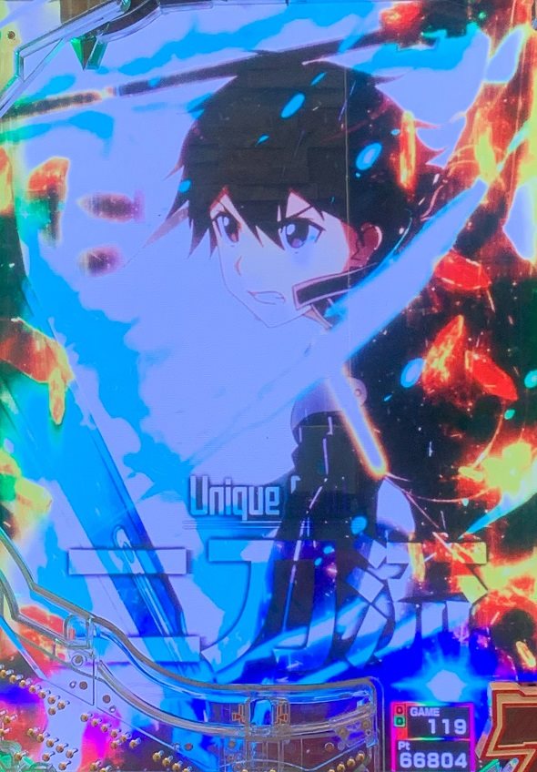 e ソードアート・オンライン 閃光の軌跡 予告演出 リーチ後予告