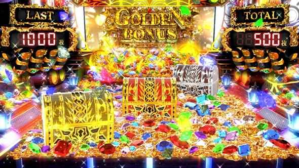 スマスロ ビッグドリーム THE GOLDEN PUSHER かんたん初打講座 GOLDEN BONUS(AT)について