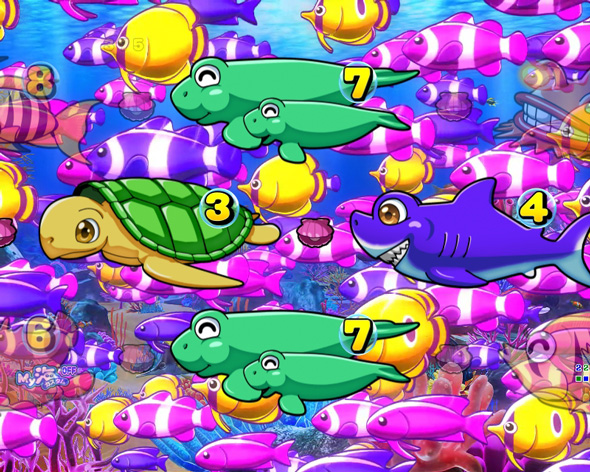 e大海物語5スペシャル ラグーンモード中の演出 予告演出