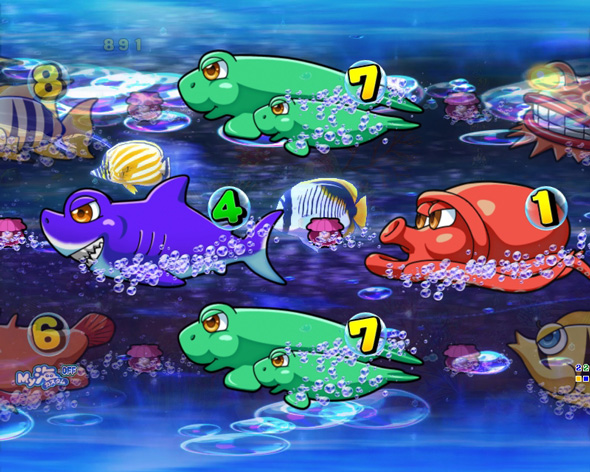 e大海物語5スペシャル モード共通の演出 リーチ演出