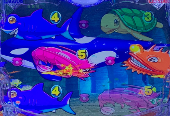 e大海物語5スペシャル アトランティスステージ中の演出 予告演出