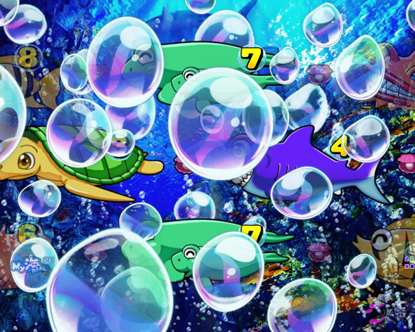 e大海物語5スペシャル トレジャーモード中の演出 予告演出