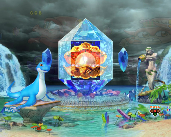 P大海物語5スペシャル クリスタルモード中の演出 予告演出