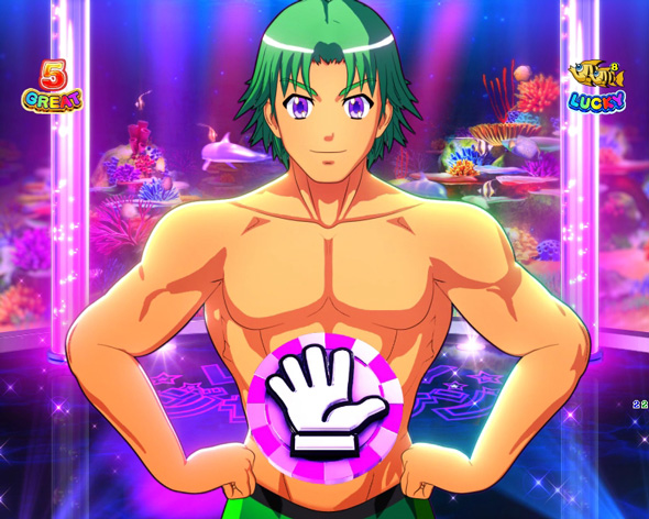 e大海物語5スペシャル 大当り中の演出 昇格演出