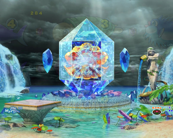 e大海物語5スペシャル クリスタルモード中の演出 予告演出