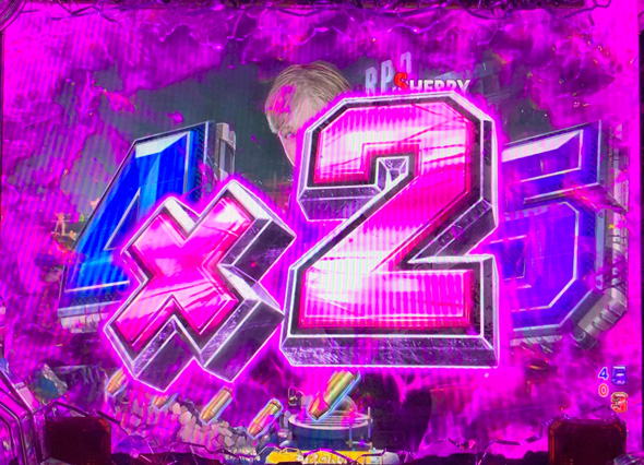 Pバイオハザード RE:2 ごらくバージョン 予告演出 リーチ前予告