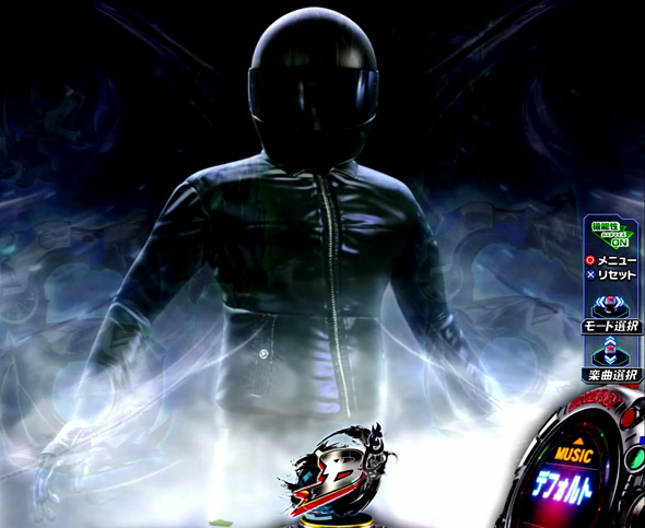 e 仮面ライダーBLACK 予告演出 リーチ前予告