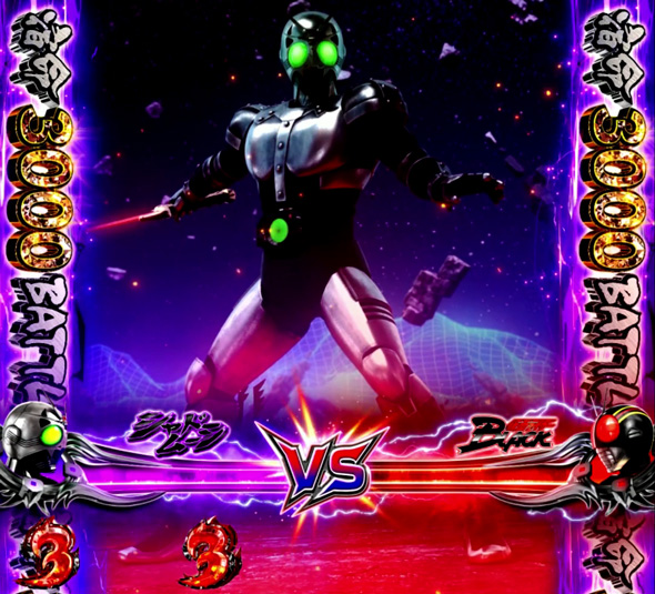 e 仮面ライダーBLACK EXTREAM JUSTICE RUSH中の演出 EXTREAM JUSTICE RUSH中の演出