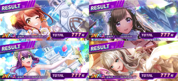 L D4DJ Pachi-Slot Mix 演出 AT終了画面について