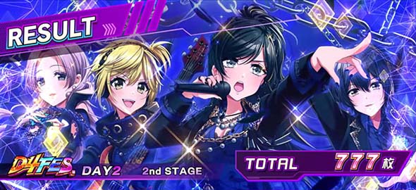 L D4DJ Pachi-Slot Mix 演出 AT終了画面について