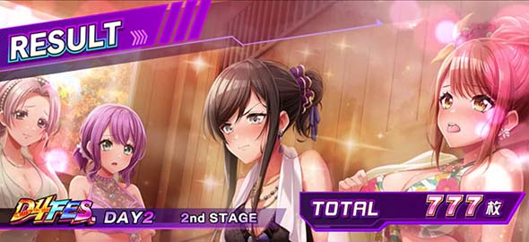 L D4DJ Pachi-Slot Mix 演出 AT終了画面について