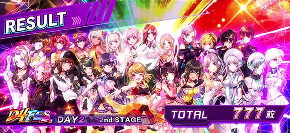 L D4DJ Pachi-Slot Mix 演出 AT終了画面について