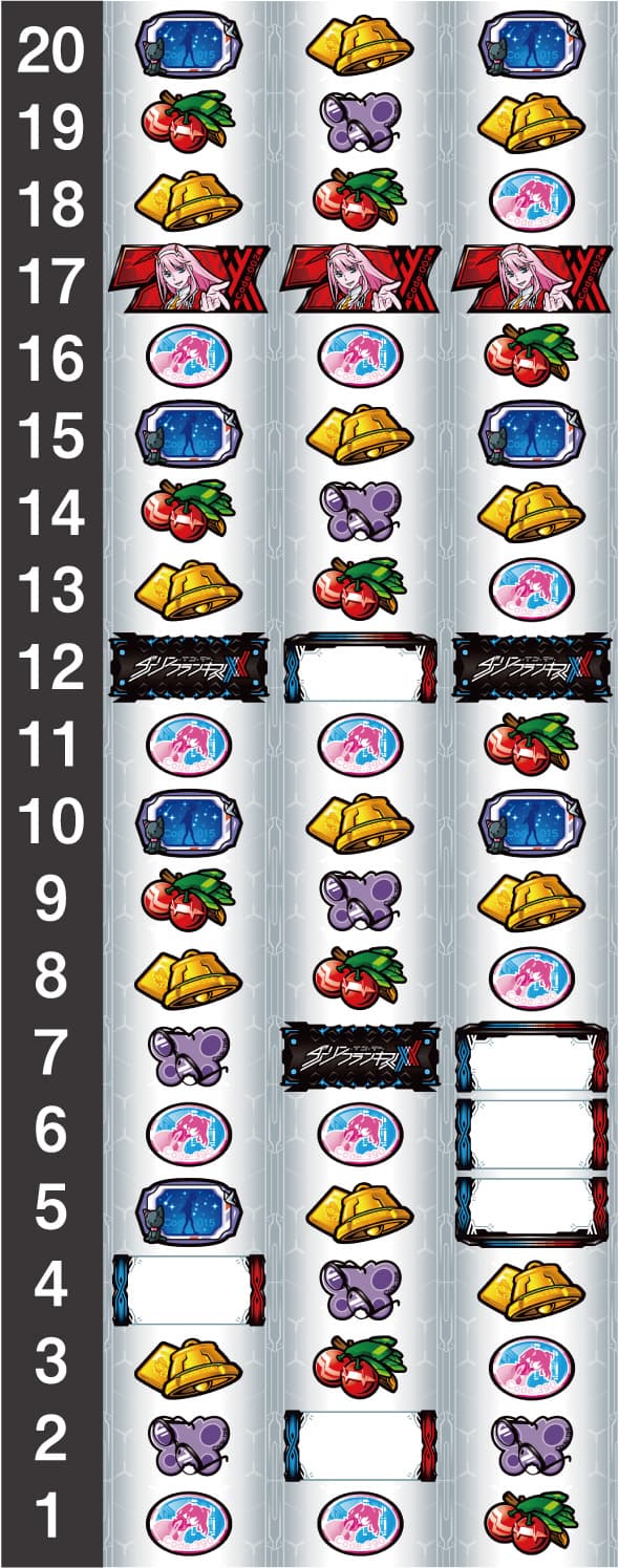 L ダーリン・イン・ザ・フランキス リール配列