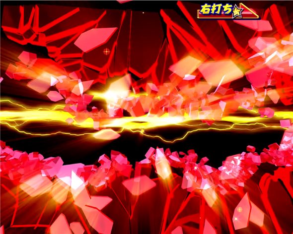 P DD北斗の拳3 大当り中の演出 右打ち中の大当り演出