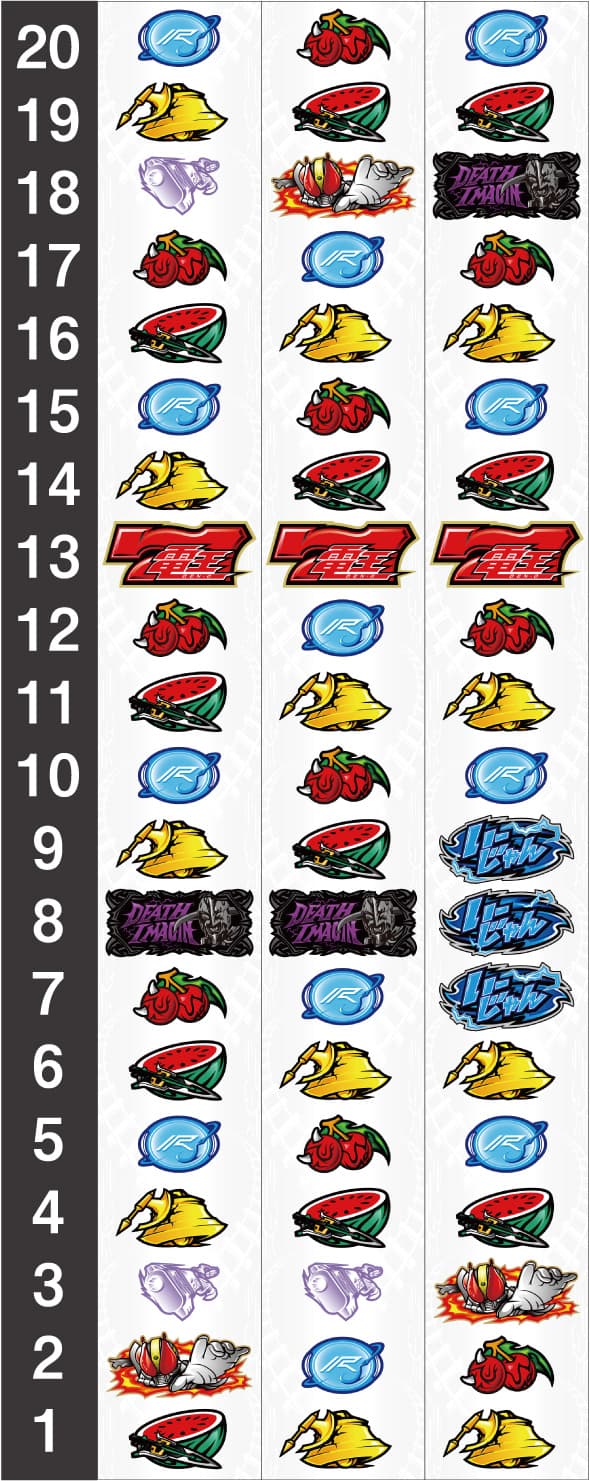 L 仮面ライダー電王 リール配列