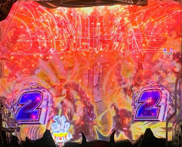 デカスタPデビルマン THE FINAL 179ver. 予告演出 リーチ後予告