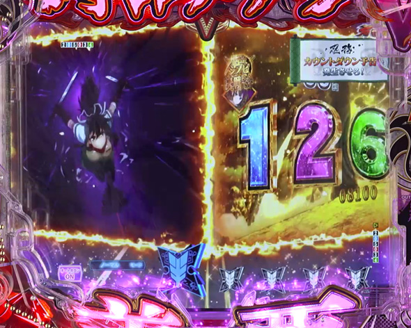 e閃乱カグラ 絶・秘伝RUSH中の演出 絶・シノビ決戦BURST中の予告演出