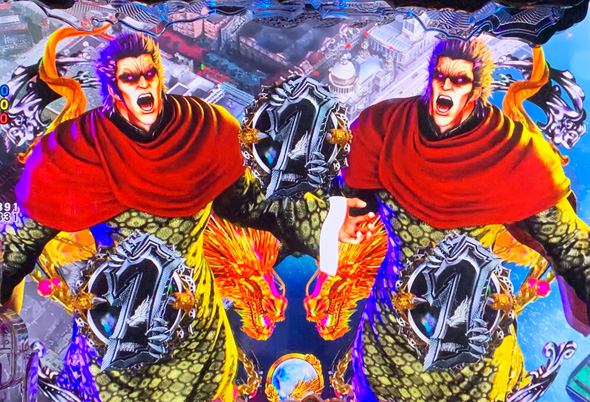 e蒼天の拳 羅龍 予告演出 リーチ後予告