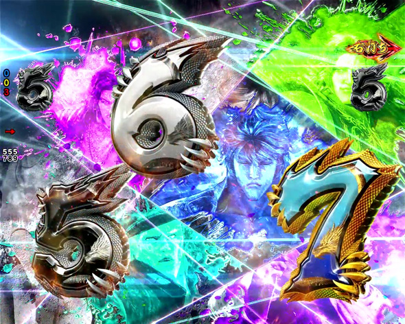 e蒼天の拳 羅龍 真・蒼拳RUSH中の演出 リーチ演出