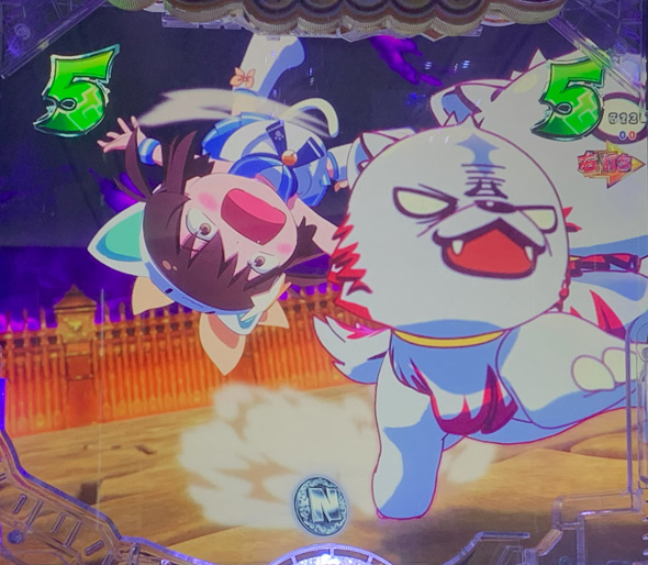 Pえとたま2 神祭 えとたまバトル冥王はーです編中の演出 リーチ演出