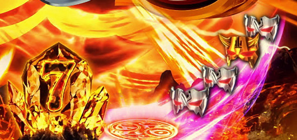 eフィーバーうたわれるもの 仮面RUSH中の演出 予告演出