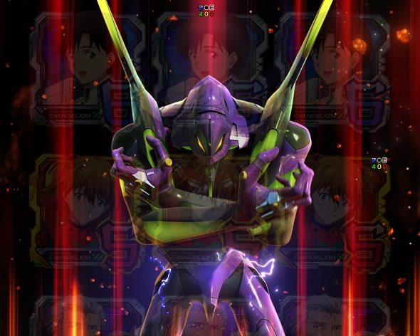 e 新世紀エヴァンゲリオン ～はじまりの記憶～ 大当り中の演出 昇格演出