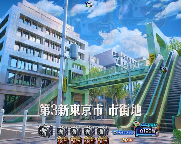 e 新世紀エヴァンゲリオン ～はじまりの記憶～ 予告演出(ノーマルモード) リーチ前予告