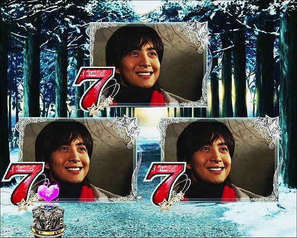 P冬のソナタ My Memory Sweet GORAKU VERSION 大当り中の演出 大当り演出