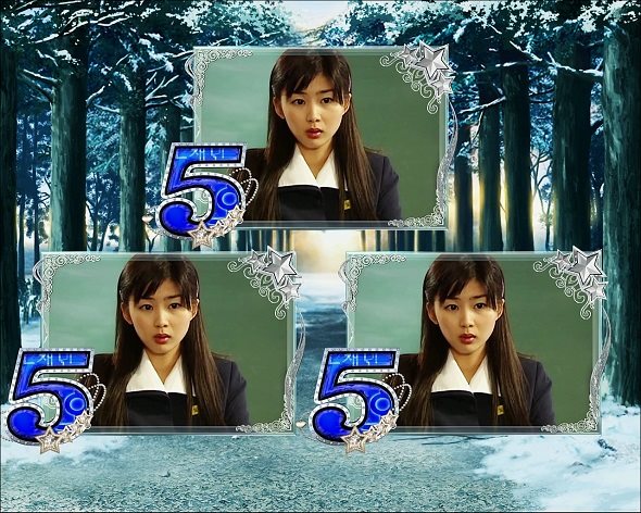 P冬のソナタ My Memory Sweet GORAKU VERSION 大当り中の演出 大当り演出