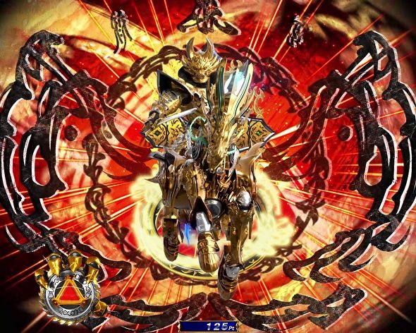 e牙狼12黄金騎士極限 予告演出 リーチ前予告