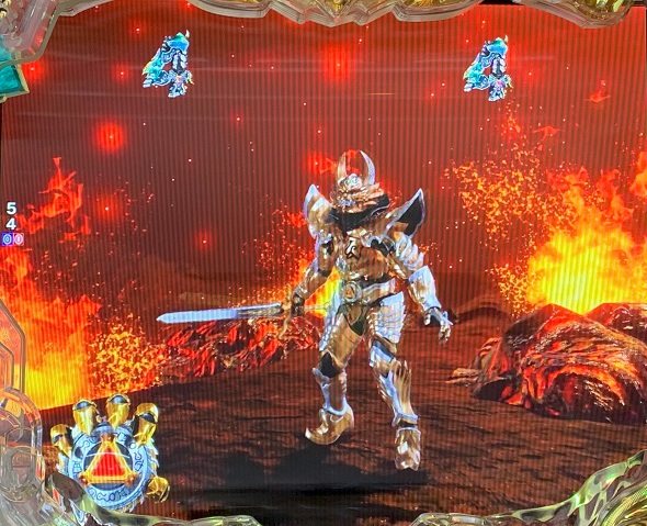 e牙狼12黄金騎士極限 リーチ演出 牙狼剣舞SPリーチ