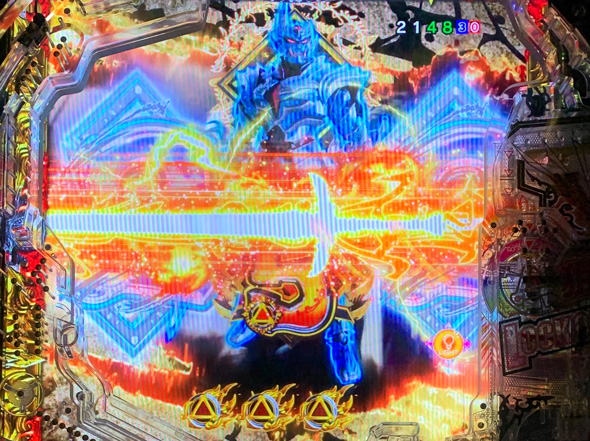 e牙狼神速神撃3000LT 予告演出 リーチ後予告