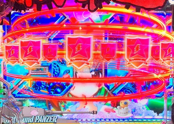 eガールズ＆パンツァー 最終章 予告演出 リーチ後予告