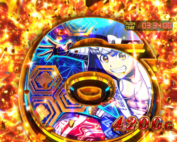 e大工の源さん超韋駄天2 フルスイングLT 極源RUSH中の演出 極源RUSH中の演出