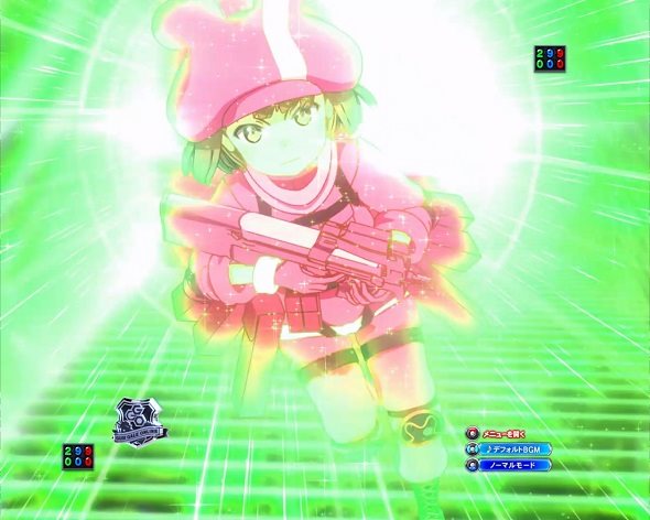 eソードアート・オンライン オルタナティブ ガンゲイル・オンライン 予告演出 リーチ前予告