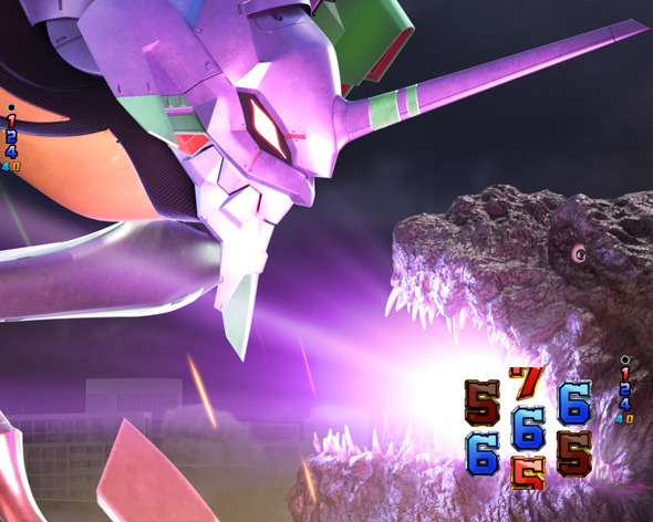 e ゴジラ対エヴァンゲリオン セカンドインパクト G 破壊神覚醒 リーチ演出 CGリーチ