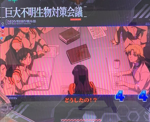 P ゴジラ対エヴァンゲリオン2 超デカシルバー リーチ演出 作戦会議リーチ