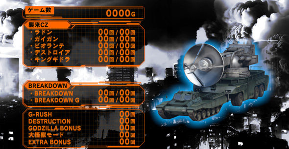 Lゴジラ 演出 メニュー画面について