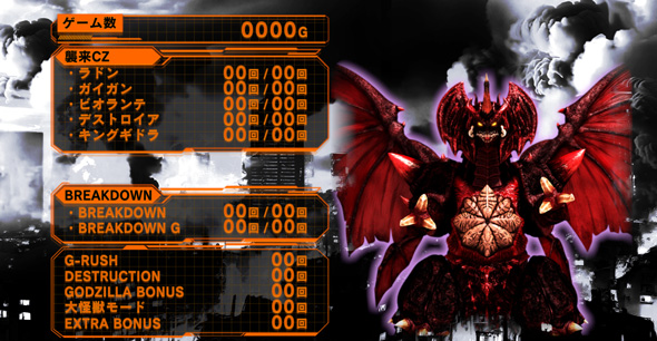 Lゴジラ 演出 メニュー画面について