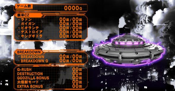 Lゴジラ 演出 メニュー画面について