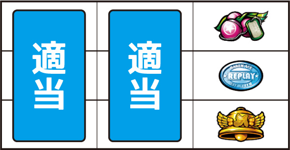翔べ!ハーレムエース 打ち方 通常時の打ち方(逆押し/BAR狙い)
