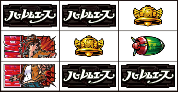 翔べ!ハーレムエース 演出 ボーナス中のBARの停止形について