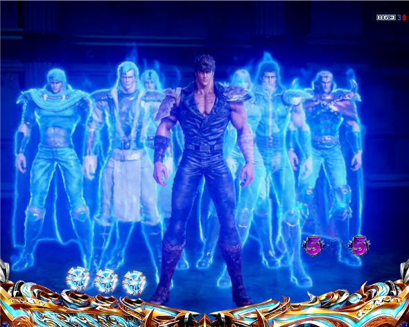 e北斗の拳10 リーチ演出 無想転生リーチ